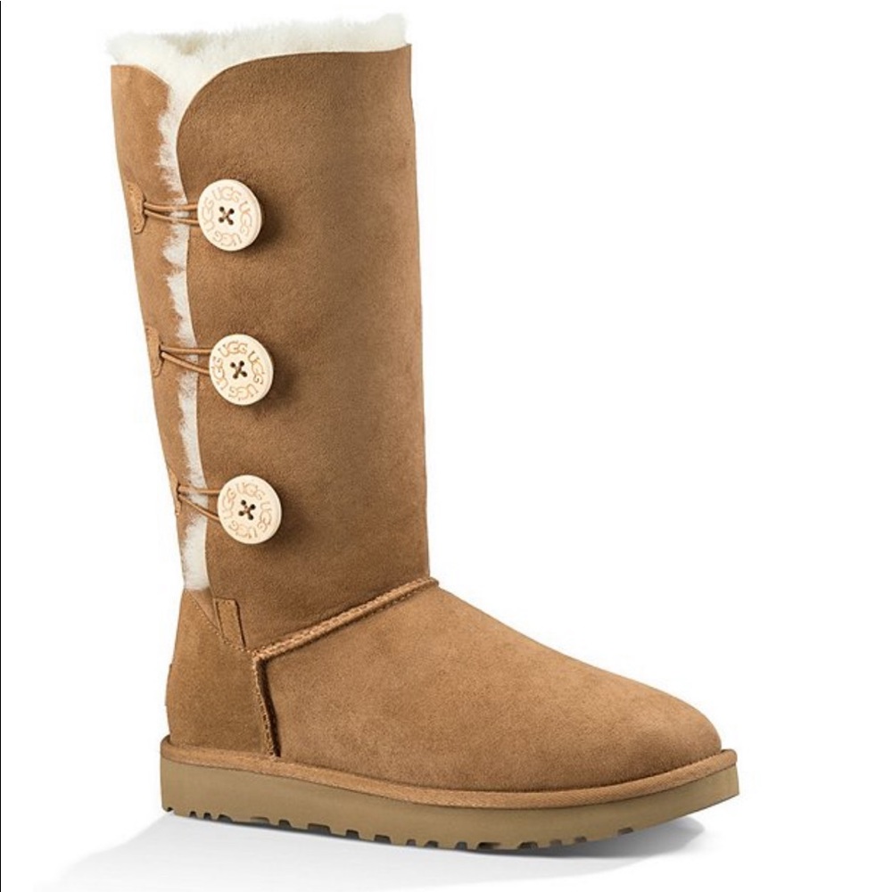 UGG Bailey Suede Button Triplet II Boots